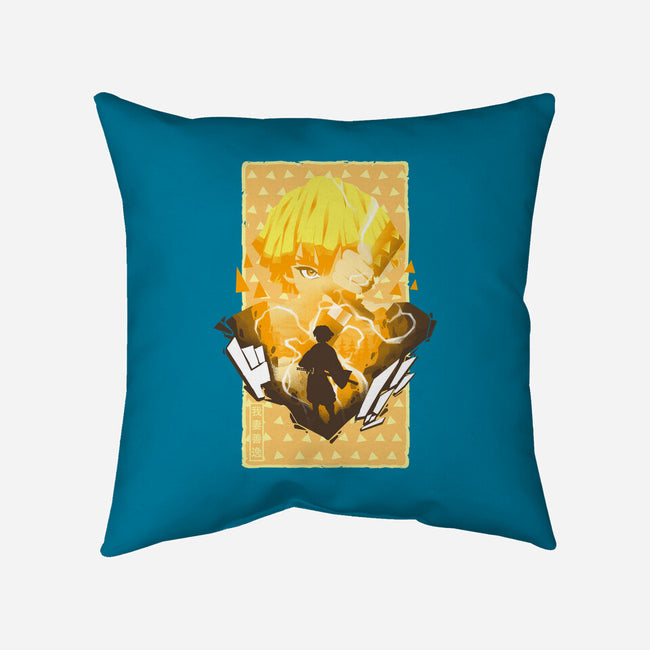 Thunder Breathing II-none removable cover throw pillow-hypertwenty