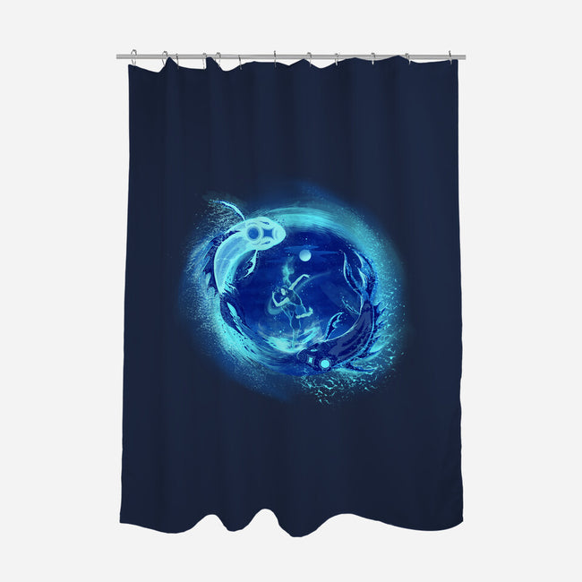 Sea Dancer-none polyester shower curtain-Ionfox