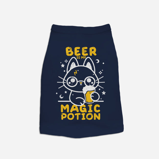 Beer Is My Magic Potion-cat basic pet tank-NemiMakeit