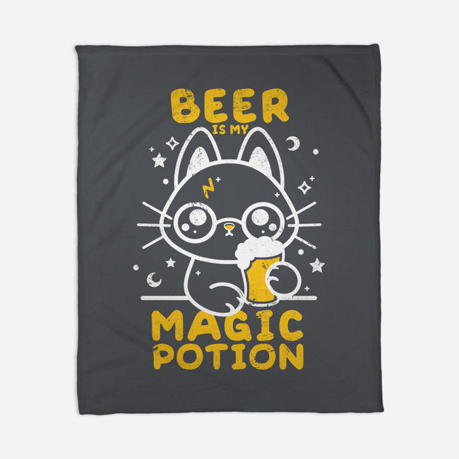 Beer Is My Magic Potion-none fleece blanket-NemiMakeit