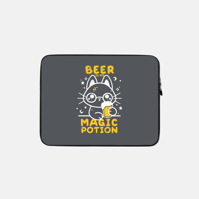 Beer Is My Magic Potion-none zippered laptop sleeve-NemiMakeit