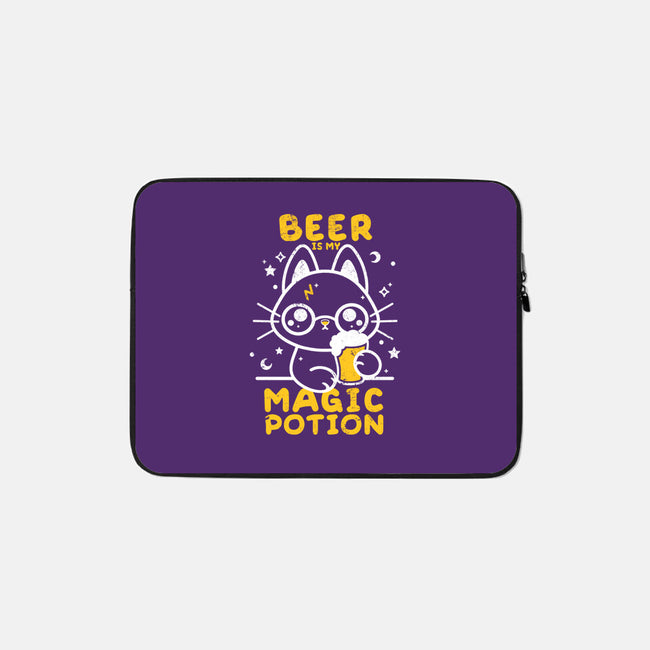 Beer Is My Magic Potion-none zippered laptop sleeve-NemiMakeit