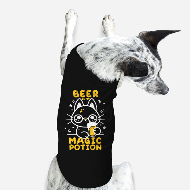 Beer Is My Magic Potion-dog basic pet tank-NemiMakeit