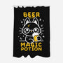 Beer Is My Magic Potion-none polyester shower curtain-NemiMakeit