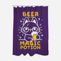Beer Is My Magic Potion-none polyester shower curtain-NemiMakeit