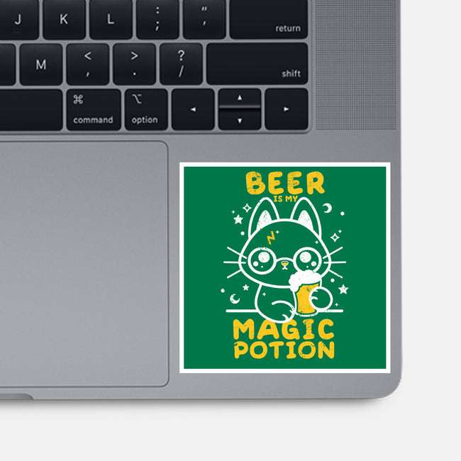 Beer Is My Magic Potion-none glossy sticker-NemiMakeit