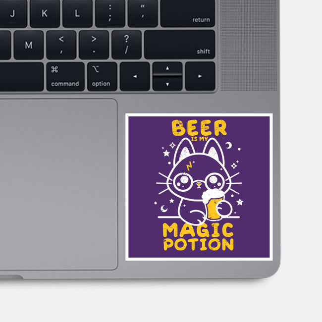 Beer Is My Magic Potion-none glossy sticker-NemiMakeit