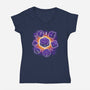 Dice Universe-womens v-neck tee-Vallina84