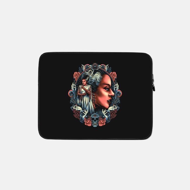 The Bride of the Monster-none zippered laptop sleeve-glitchygorilla