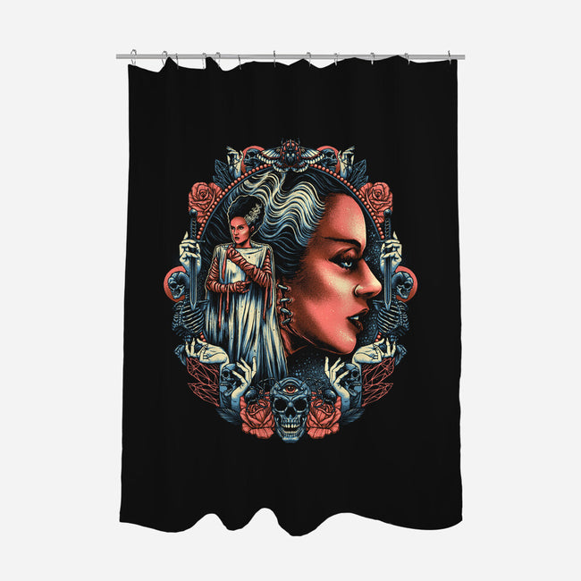 The Bride of the Monster-none polyester shower curtain-glitchygorilla