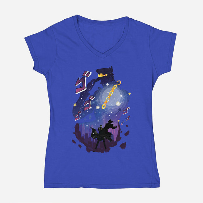 The Joe Star-womens v-neck tee-SwensonaDesigns