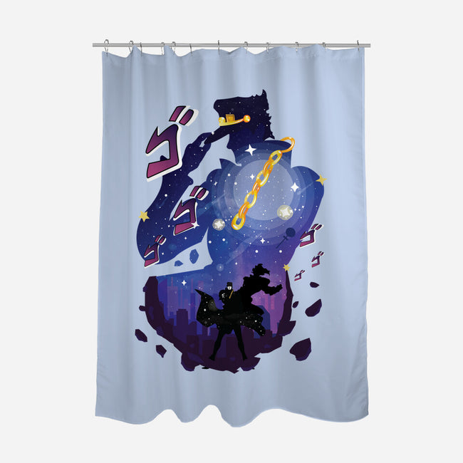 The Joe Star-none polyester shower curtain-SwensonaDesigns