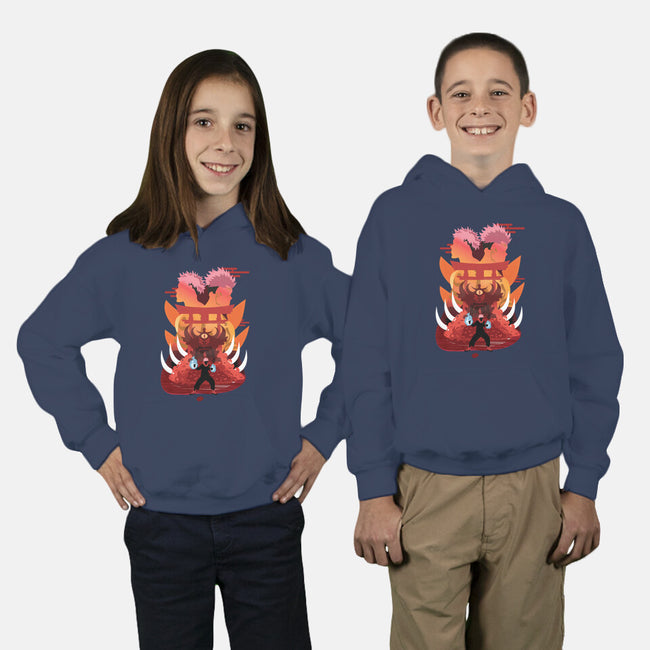 Itadori and Sukuna-youth pullover sweatshirt-SwensonaDesigns