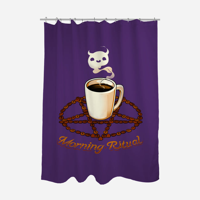 Morning Ritual-none polyester shower curtain-tobefonseca
