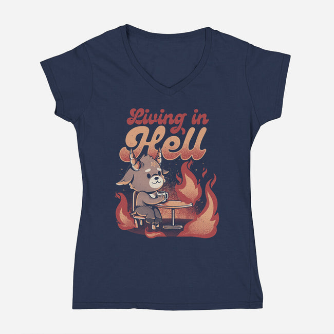 It's Home-womens v-neck tee-eduely