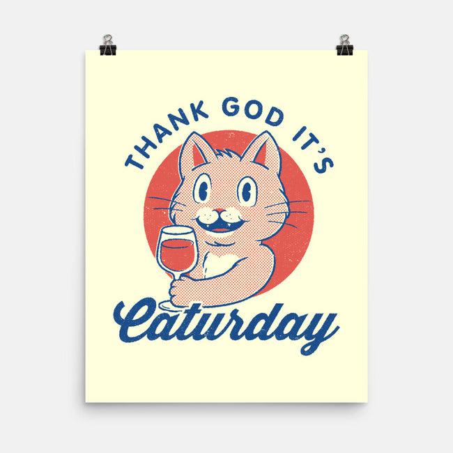 Caturday-none matte poster-Thiago Correa