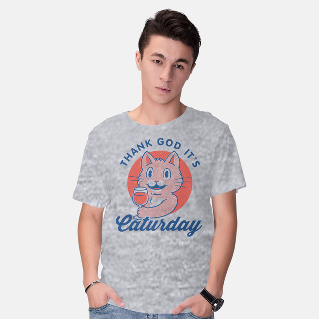 Caturday-mens basic tee-Thiago Correa