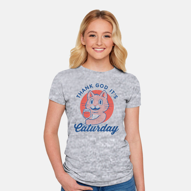 Caturday-womens fitted tee-Thiago Correa