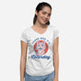 Caturday-womens v-neck tee-Thiago Correa