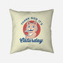 Caturday-none removable cover w insert throw pillow-Thiago Correa