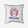 Caturday-none removable cover w insert throw pillow-Thiago Correa