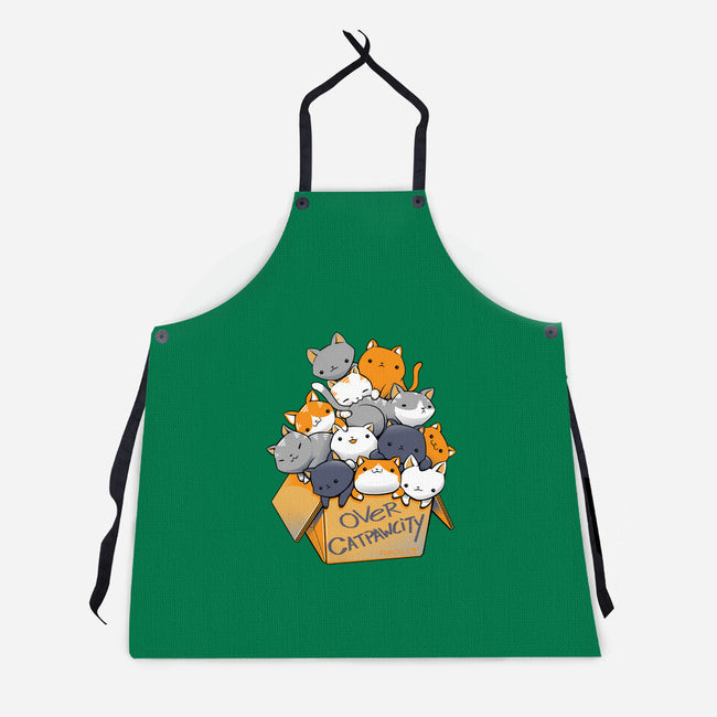 Over Catpawcity-unisex kitchen apron-tobefonseca