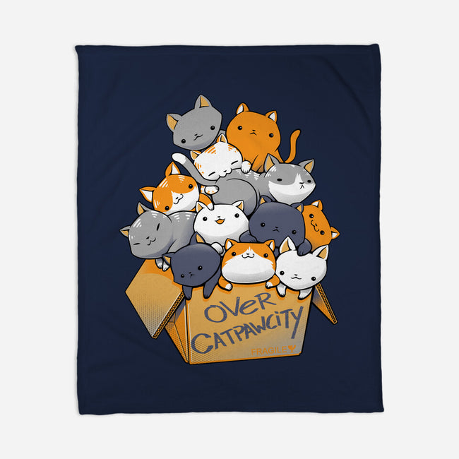 Over Catpawcity-none fleece blanket-tobefonseca