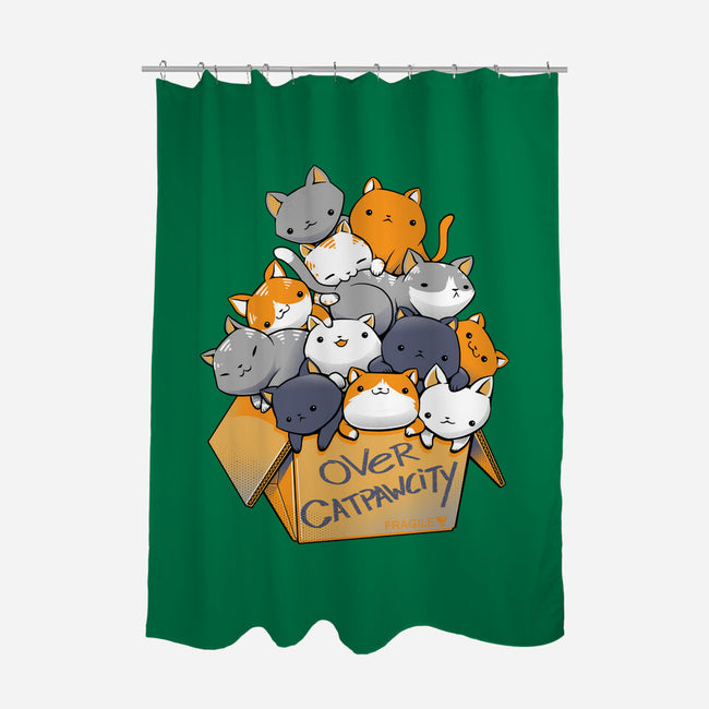 Over Catpawcity-none polyester shower curtain-tobefonseca
