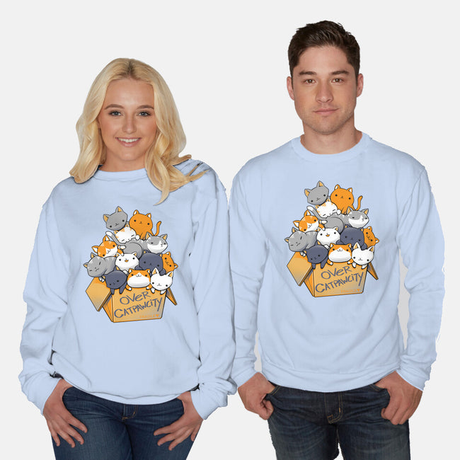 Over Catpawcity-unisex crew neck sweatshirt-tobefonseca