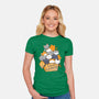 Over Catpawcity-womens fitted tee-tobefonseca