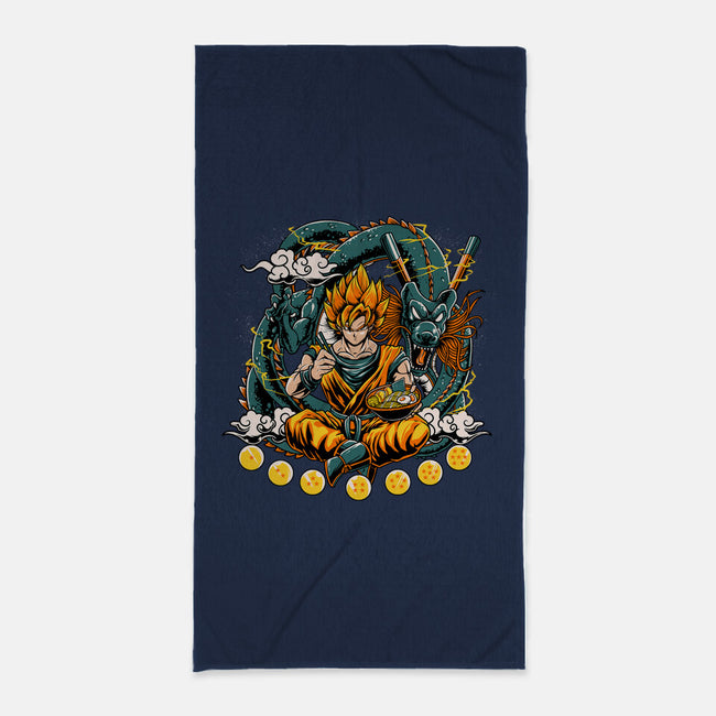 Dragon Ramen-none beach towel-AmielLarazo