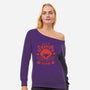 Samus Bounty Hunting Club-womens off shoulder sweatshirt-Azafran