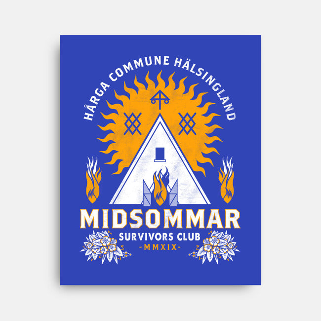 Midsommar Survival Club-none stretched canvas-Nemons