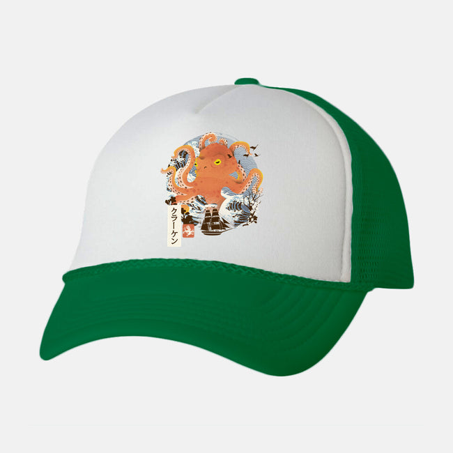 Kraken Adventure-unisex trucker hat-dandingeroz