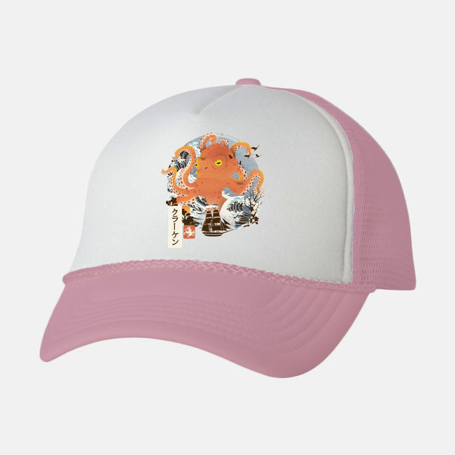 Kraken Adventure-unisex trucker hat-dandingeroz