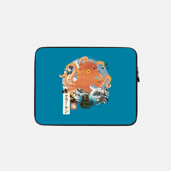 Kraken Adventure-none zippered laptop sleeve-dandingeroz