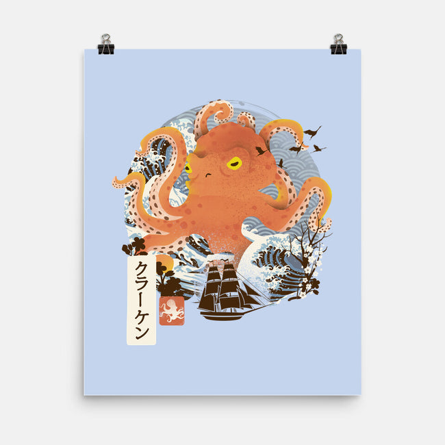 Kraken Adventure-none matte poster-dandingeroz