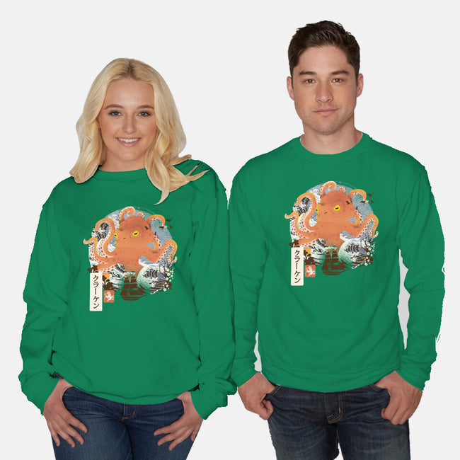 Kraken Adventure-unisex crew neck sweatshirt-dandingeroz