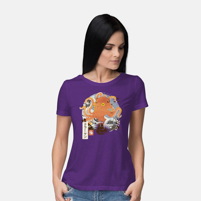 Kraken Adventure-womens basic tee-dandingeroz