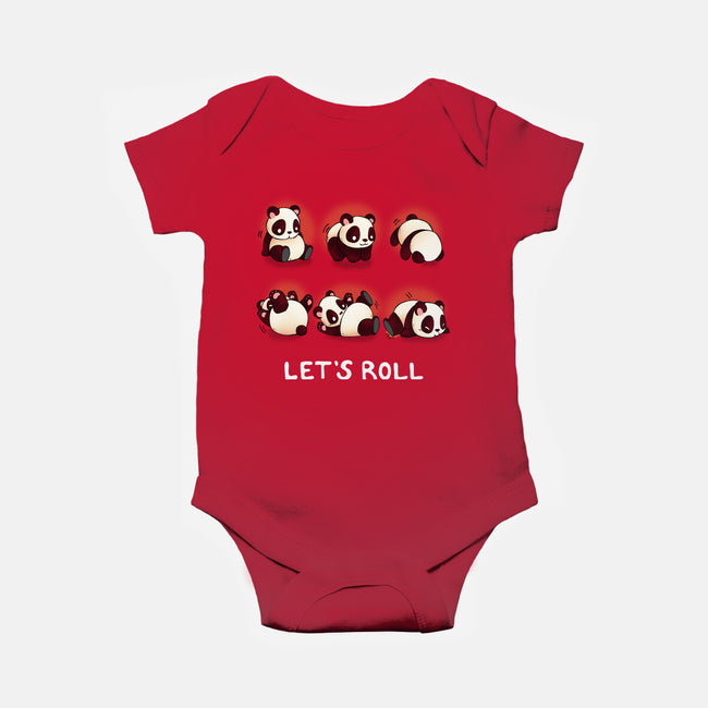 Let's Roll Panda-baby basic onesie-Vallina84