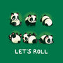 Let's Roll Panda-mens basic tee-Vallina84