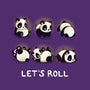 Let's Roll Panda-none drawstring bag-Vallina84