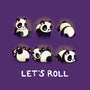 Let's Roll Panda-unisex kitchen apron-Vallina84