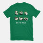Let's Roll Panda-womens basic tee-Vallina84