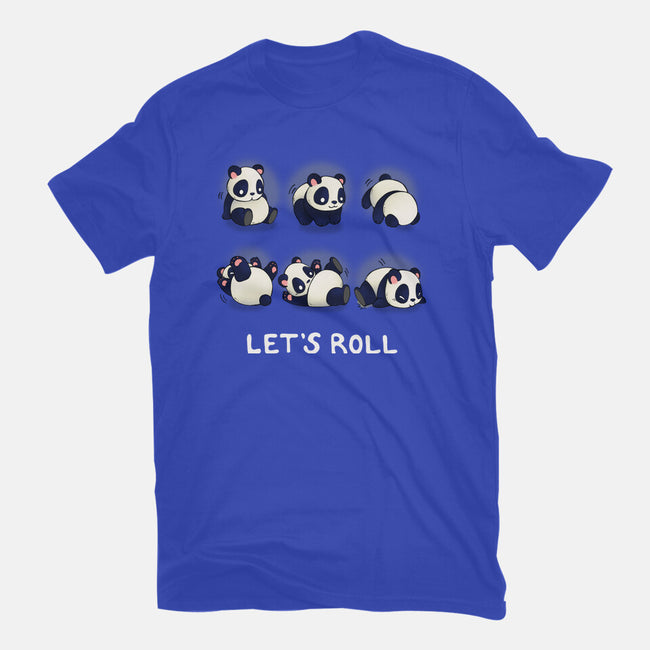 Let's Roll Panda-mens basic tee-Vallina84