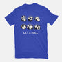 Let's Roll Panda-womens fitted tee-Vallina84