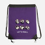 Let's Roll Panda-none drawstring bag-Vallina84