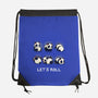 Let's Roll Panda-none drawstring bag-Vallina84