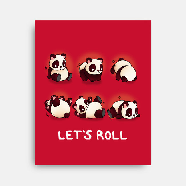Let's Roll Panda-none stretched canvas-Vallina84