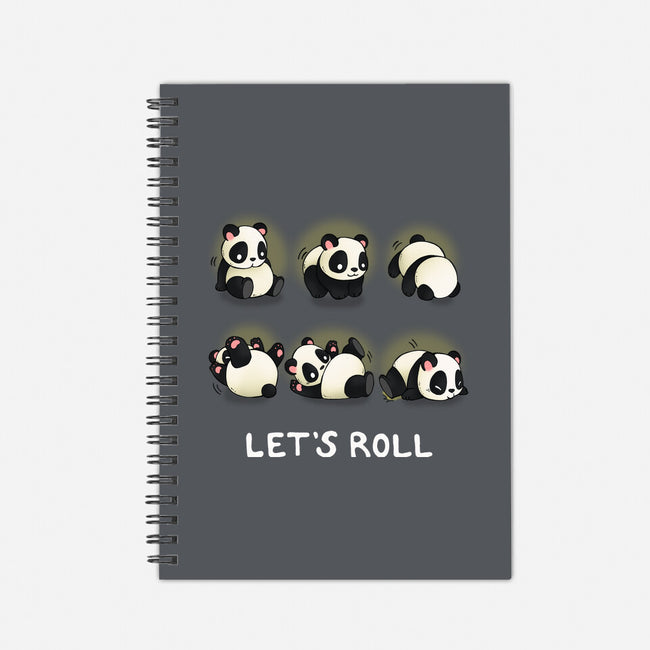 Let's Roll Panda-none dot grid notebook-Vallina84